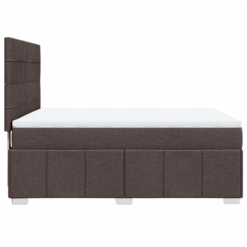 Sommier à lattes de lit avec matelas Marron foncé 140x190 cm - XIOS