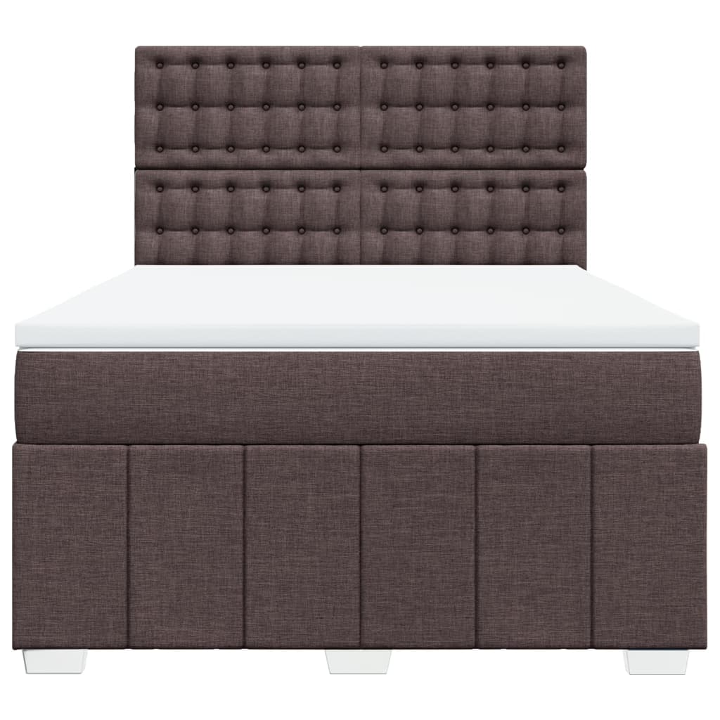 Sommier à lattes de lit avec matelas Marron foncé 140x200 cm - XIOS
