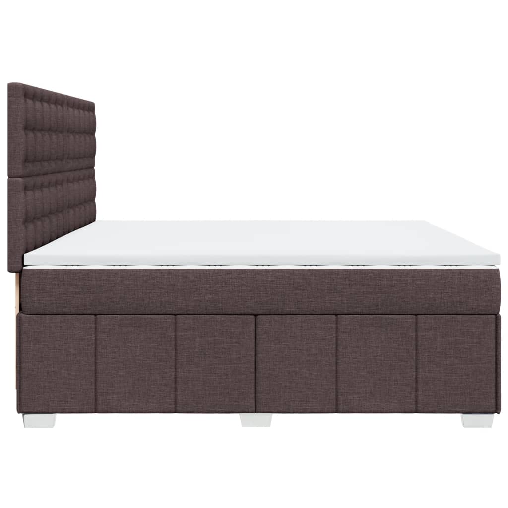 Sommier à lattes de lit avec matelas Marron foncé 200x200 cm - XIOS