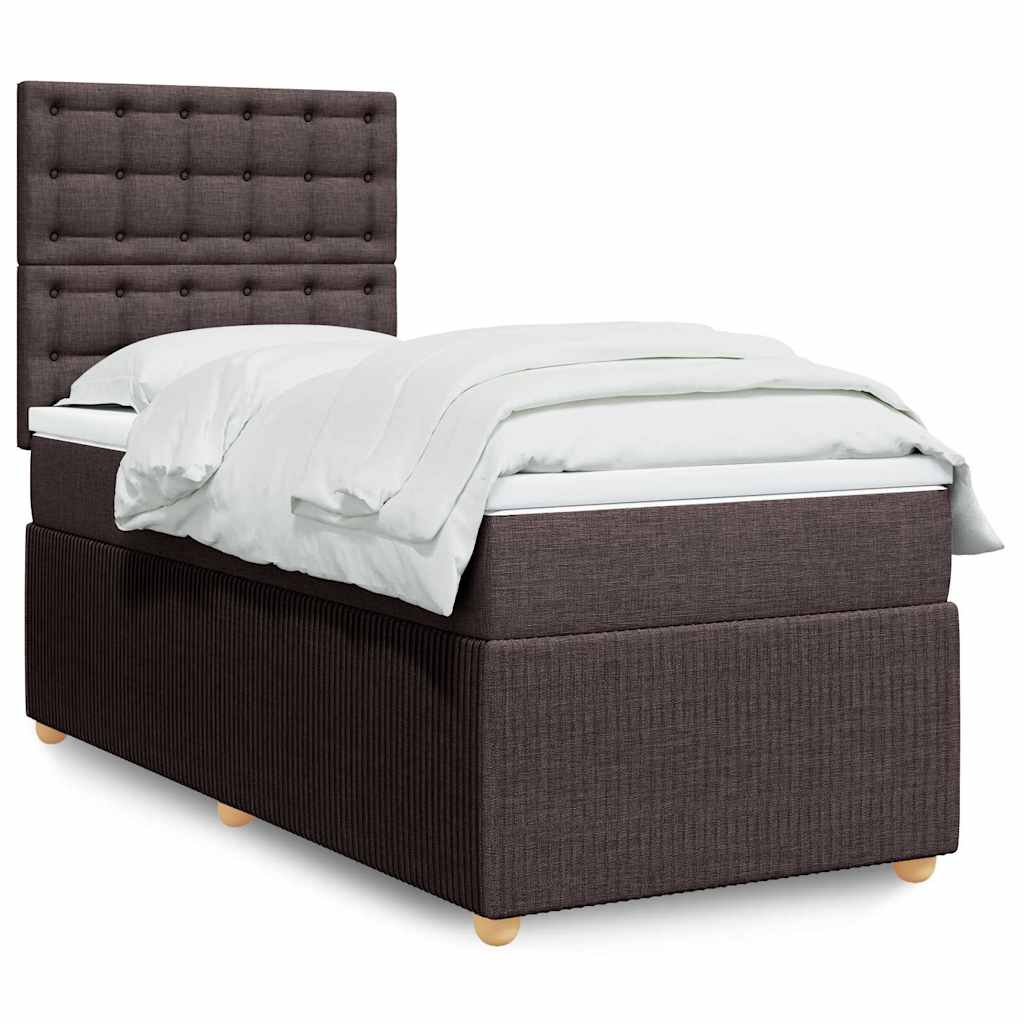 Sommier à lattes de lit avec matelas Marron foncé 80x200 cm - XIOS