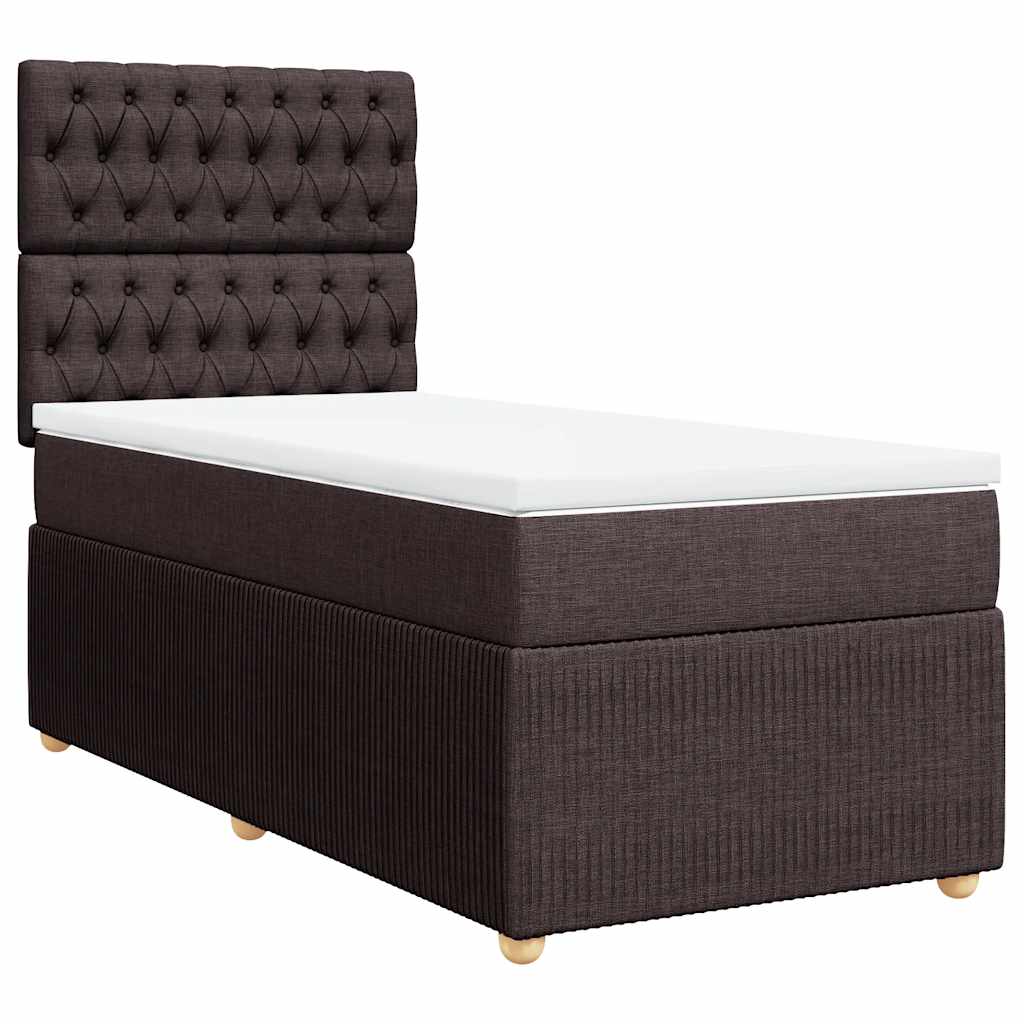 Sommier à lattes de lit avec matelas Marron foncé 90x190 cm - XIOS