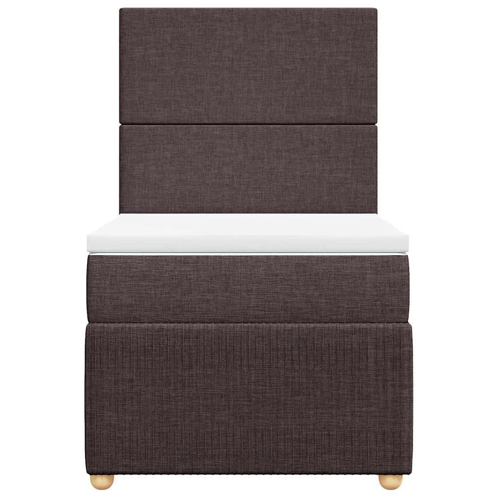 Sommier à lattes de lit avec matelas Marron foncé 90x200 cm - XIOS