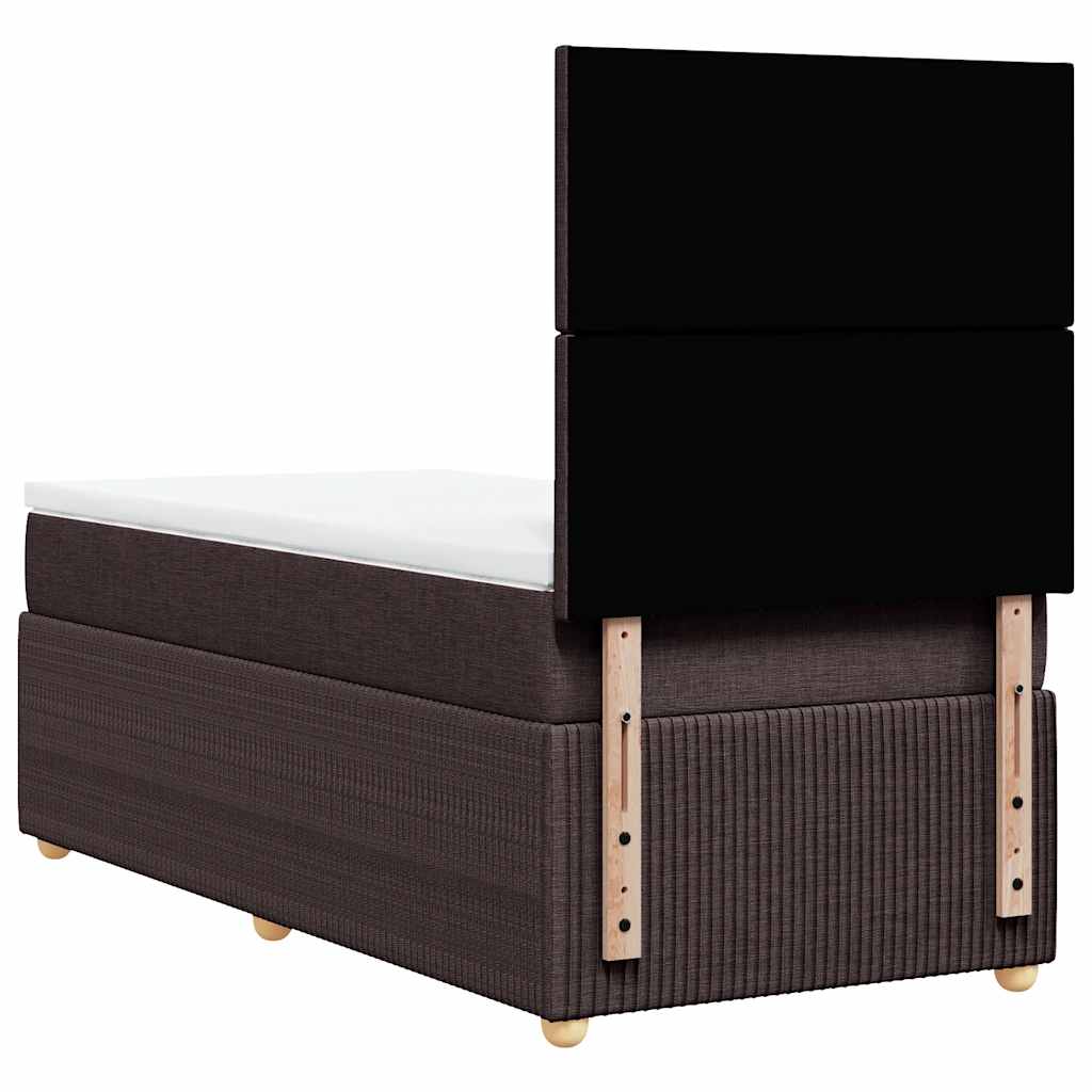 Sommier à lattes de lit avec matelas Marron foncé 90x200 cm - XIOS