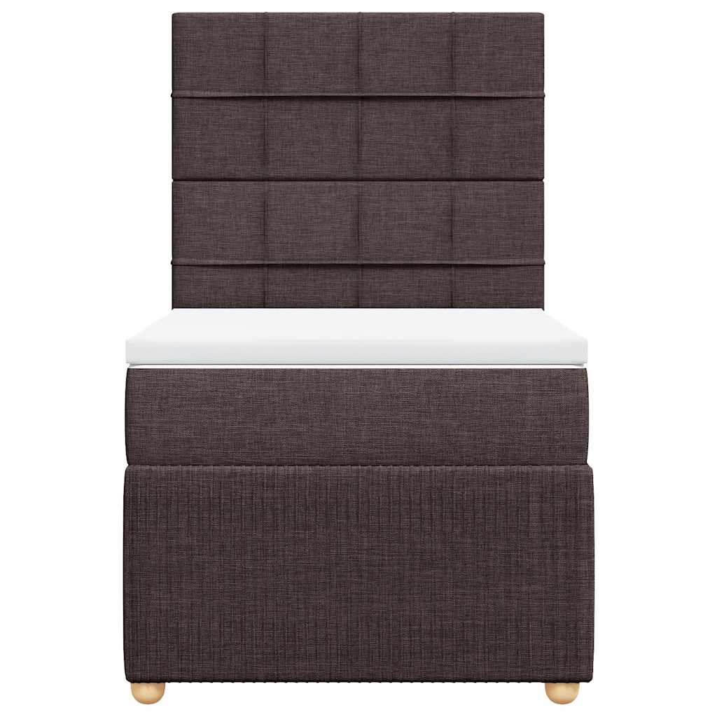 Sommier à lattes de lit avec matelas Marron foncé 100x200 cm - XIOS