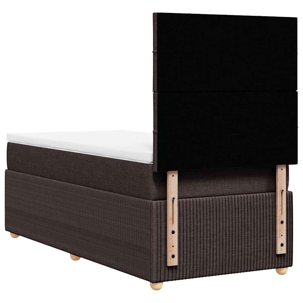 Sommier à lattes de lit avec matelas Marron foncé 100x200 cm - XIOS