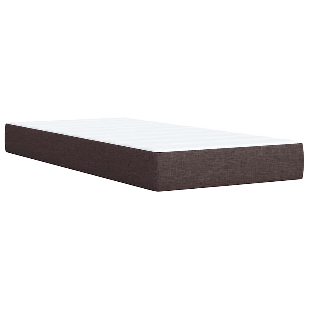 Sommier à lattes de lit avec matelas Marron foncé 100x200 cm - XIOS