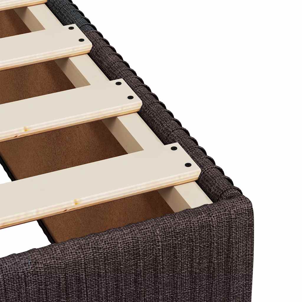 Sommier à lattes de lit avec matelas Marron foncé 100x200 cm - XIOS