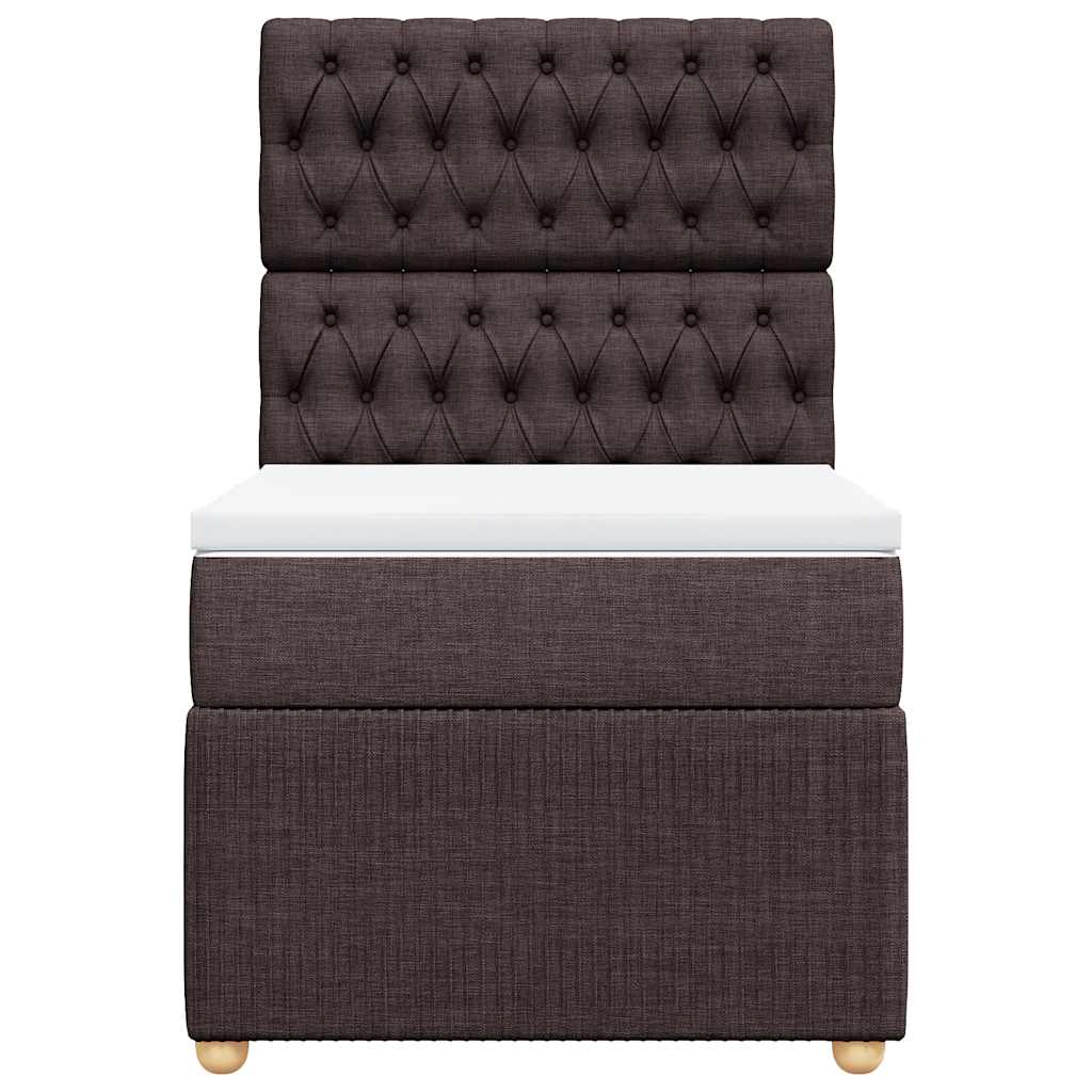 Sommier à lattes de lit avec matelas Marron foncé 100x200 cm - XIOS