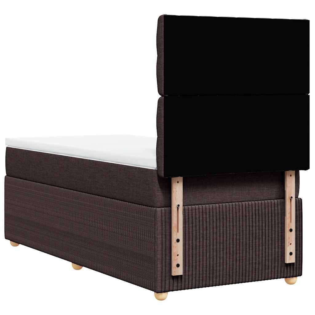 Sommier à lattes de lit avec matelas Marron foncé 100x200 cm - XIOS