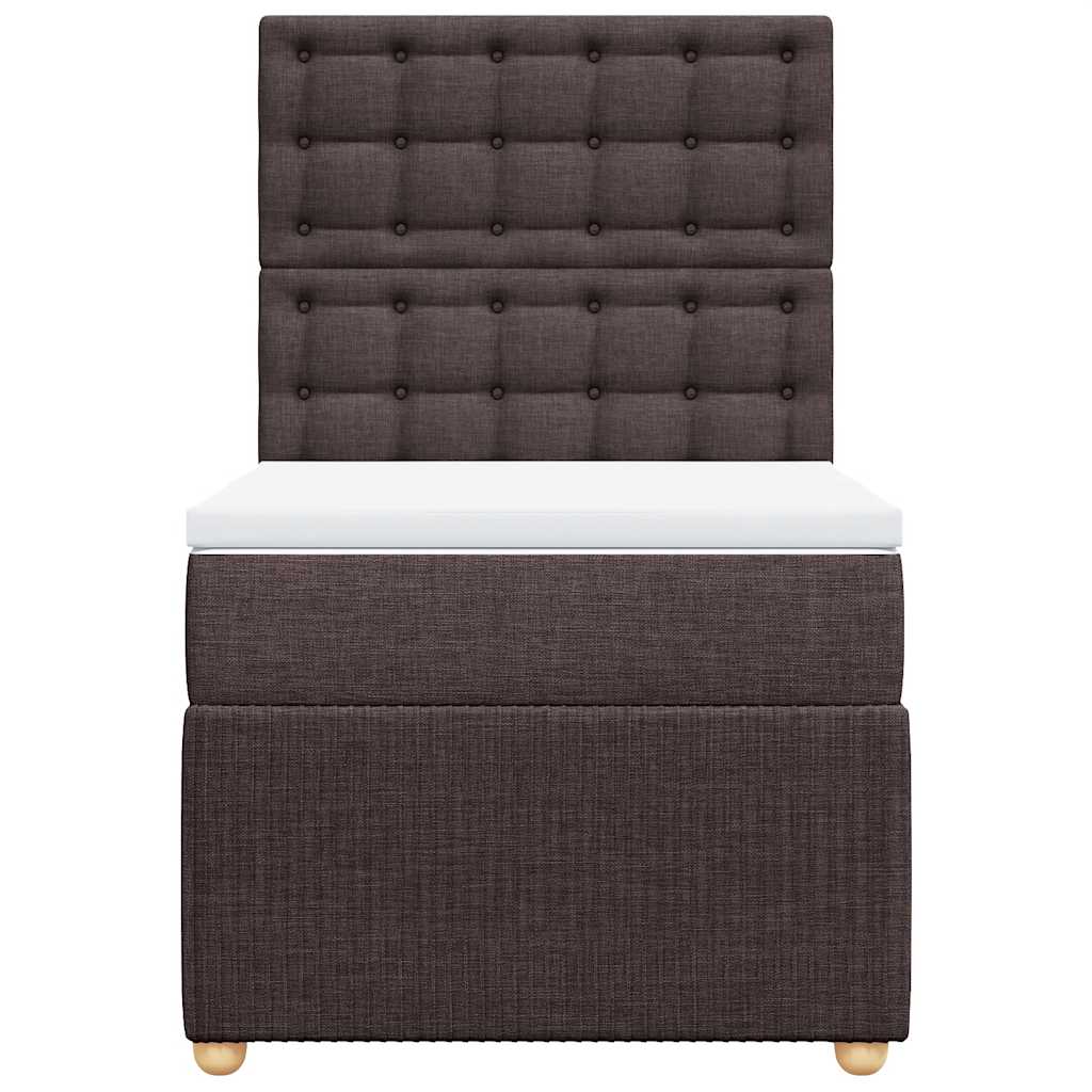 Sommier à lattes de lit avec matelas Marron foncé 100x200 cm - XIOS