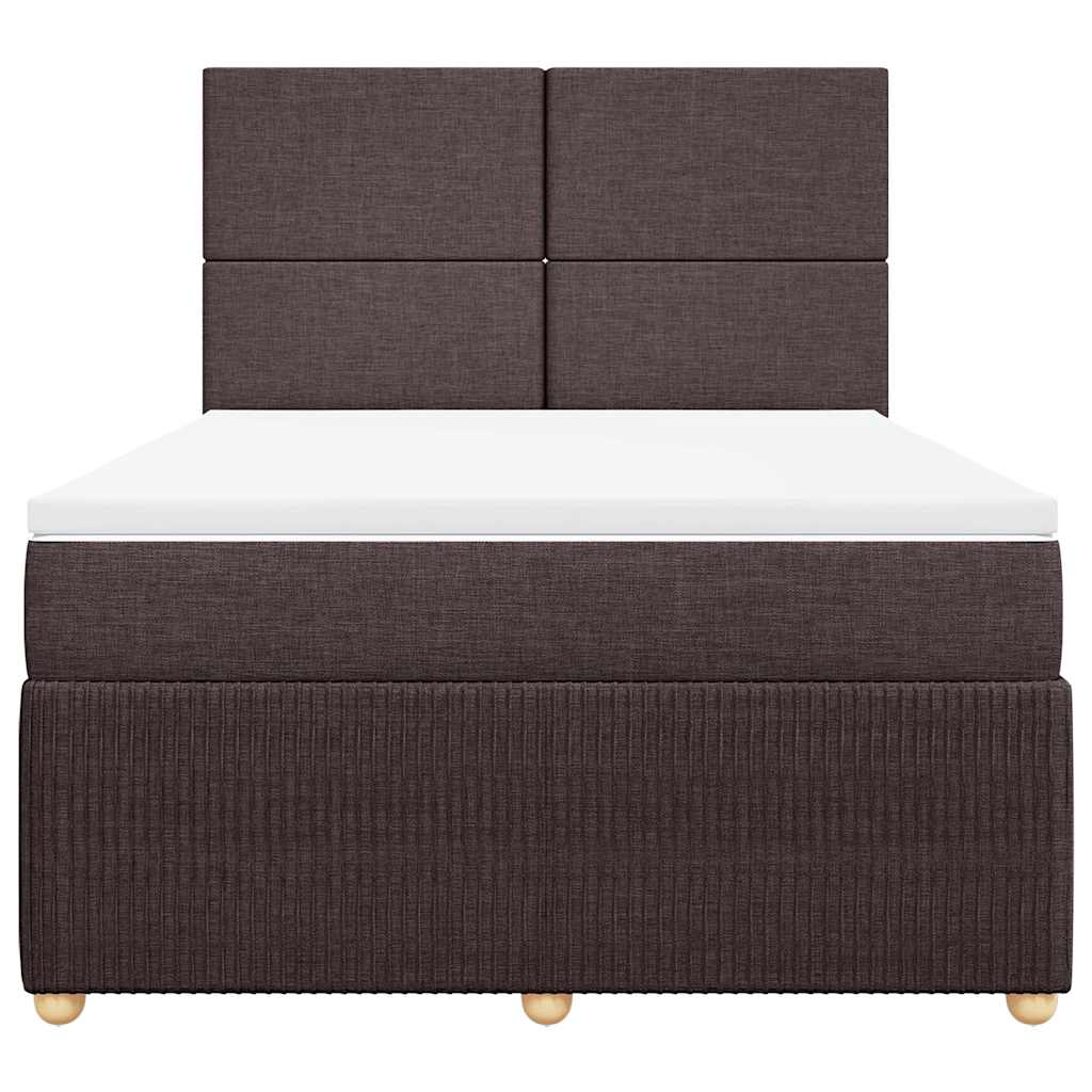 Sommier à lattes de lit avec matelas Marron foncé 140x190 cm - XIOS