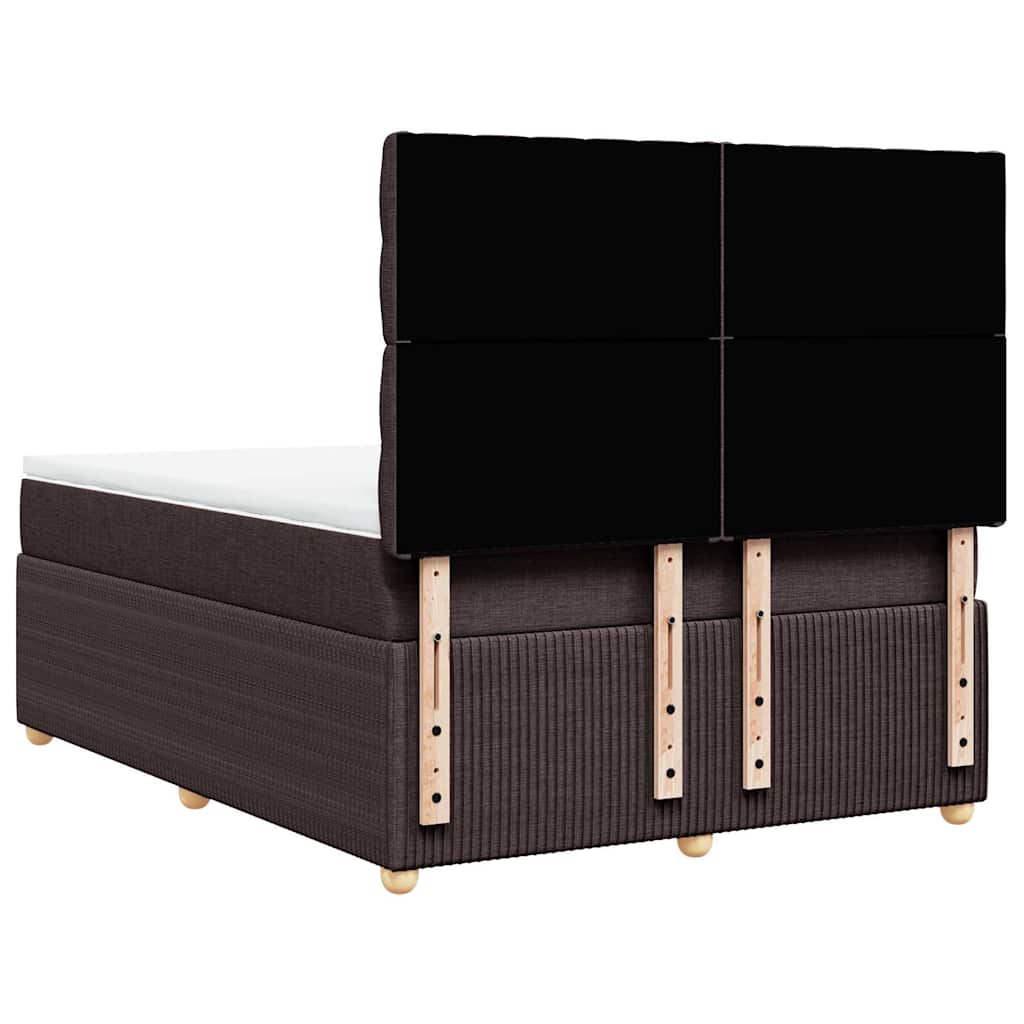 Sommier à lattes de lit avec matelas Marron foncé 140x190 cm - XIOS