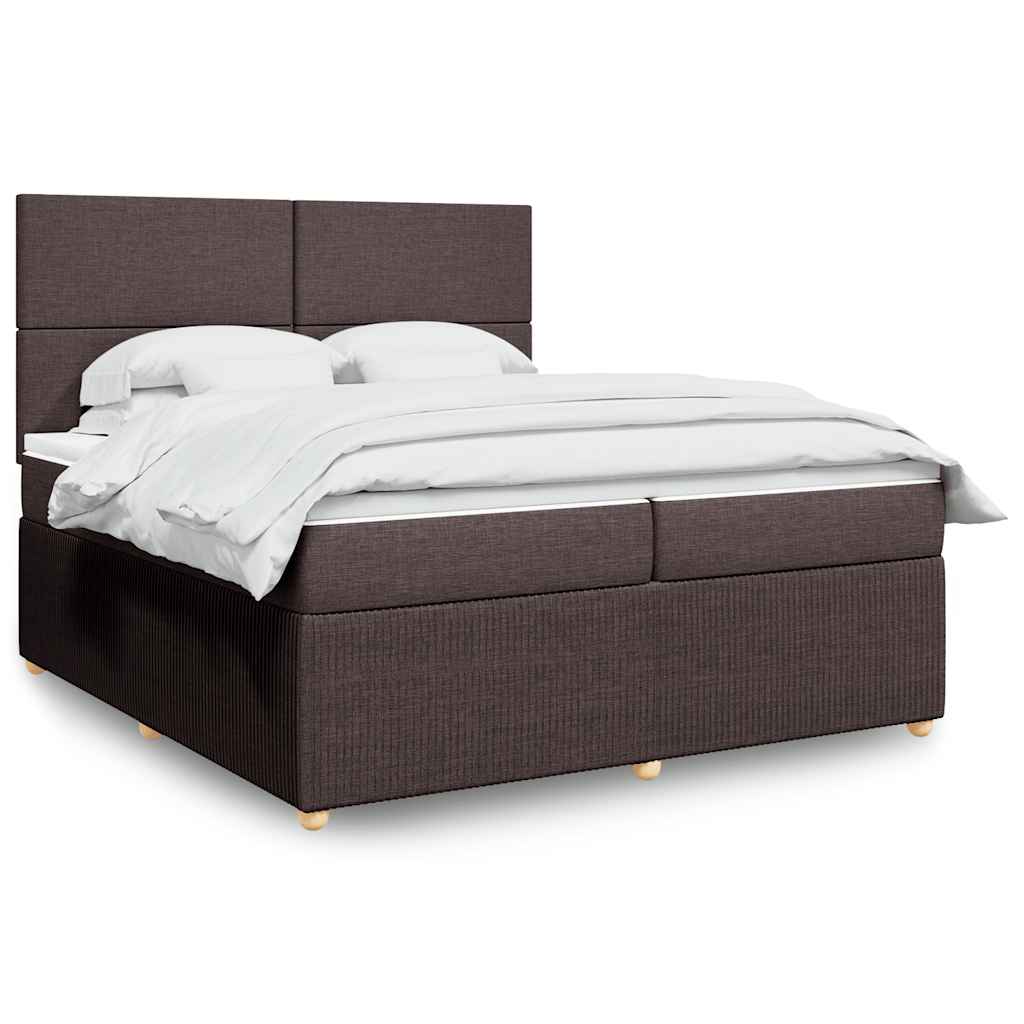 Sommier à lattes de lit avec matelas Marron foncé 200x200 cm - XIOS