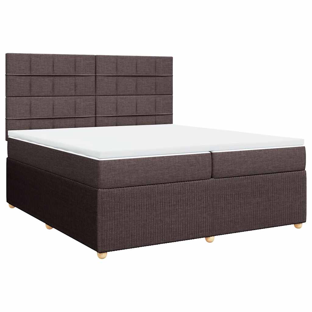 Sommier à lattes de lit avec matelas Marron foncé 200x200 cm - XIOS