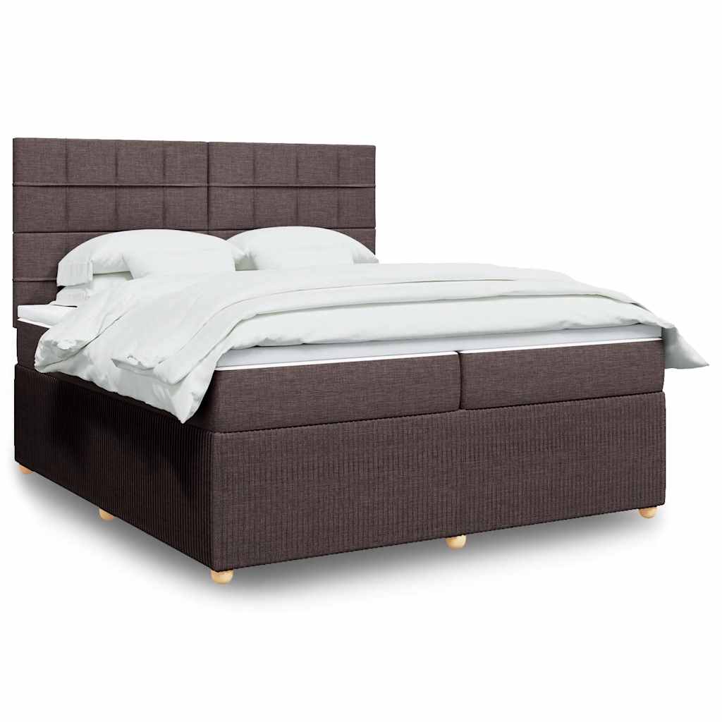 Sommier à lattes de lit avec matelas Marron foncé 200x200 cm - XIOS