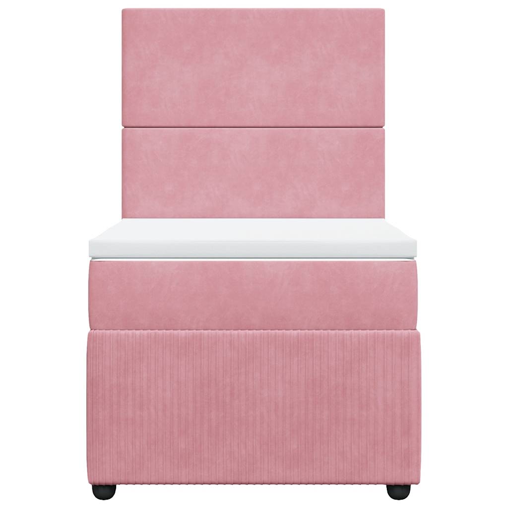 Sommier à lattes de lit et matelas Rose 80x200 cm Velours - XIOS