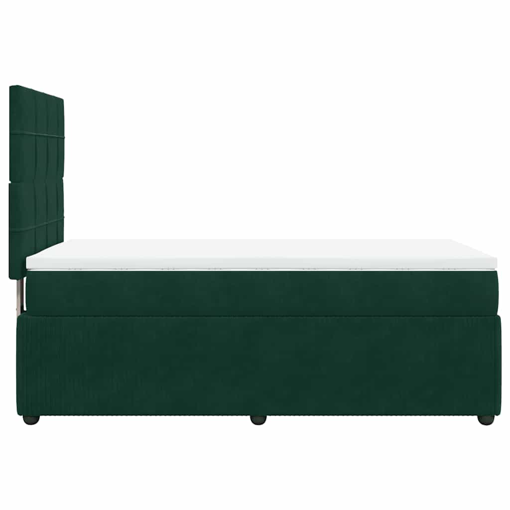 Sommier à lattes de lit et matelas Vert foncé 80x200 cm Velours - XIOS