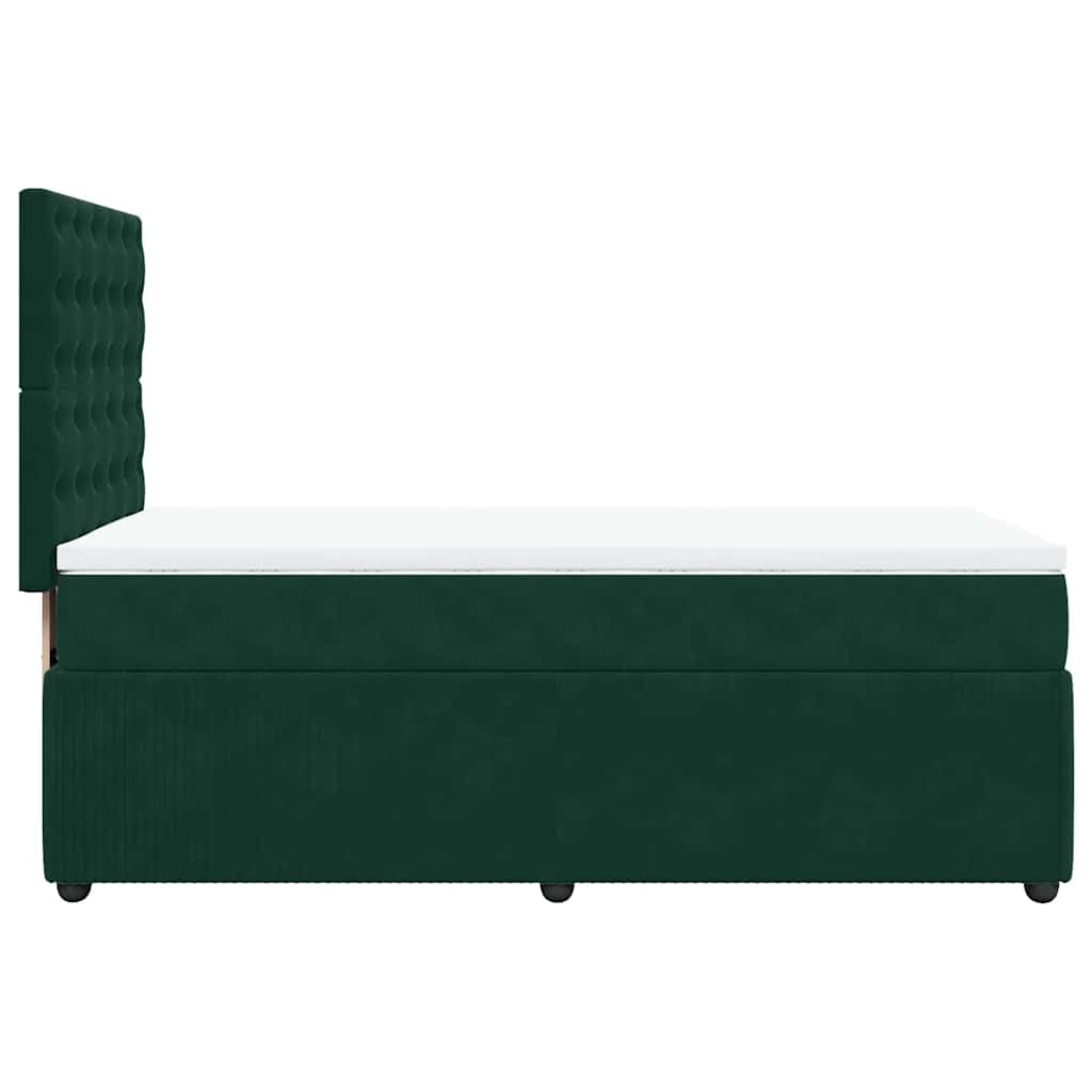 Sommier à lattes de lit et matelas Vert foncé 80x200 cm Velours - XIOS