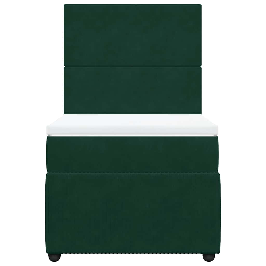 Sommier à lattes de lit avec matelas Vert foncé 90x190 cm - XIOS