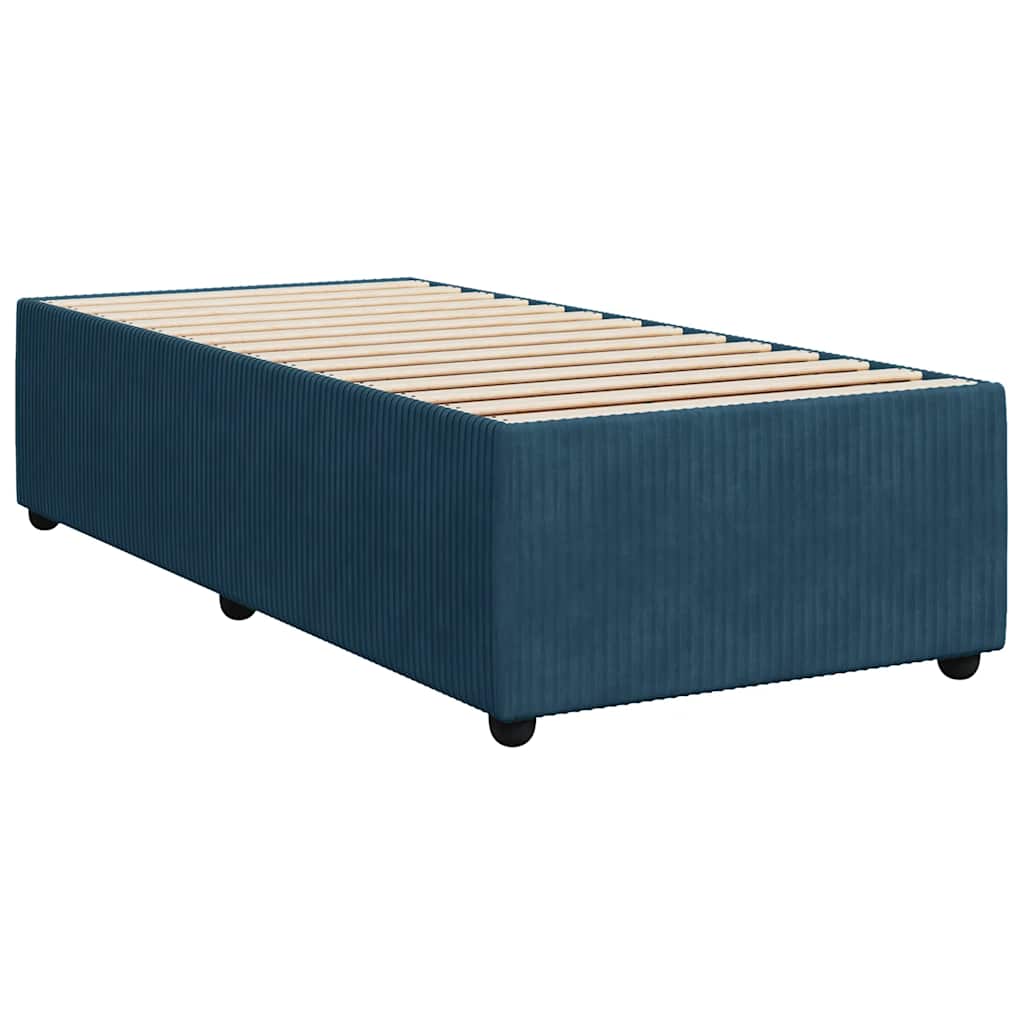Sommier à lattes de lit avec matelas Bleu foncé 90x190 cm - XIOS