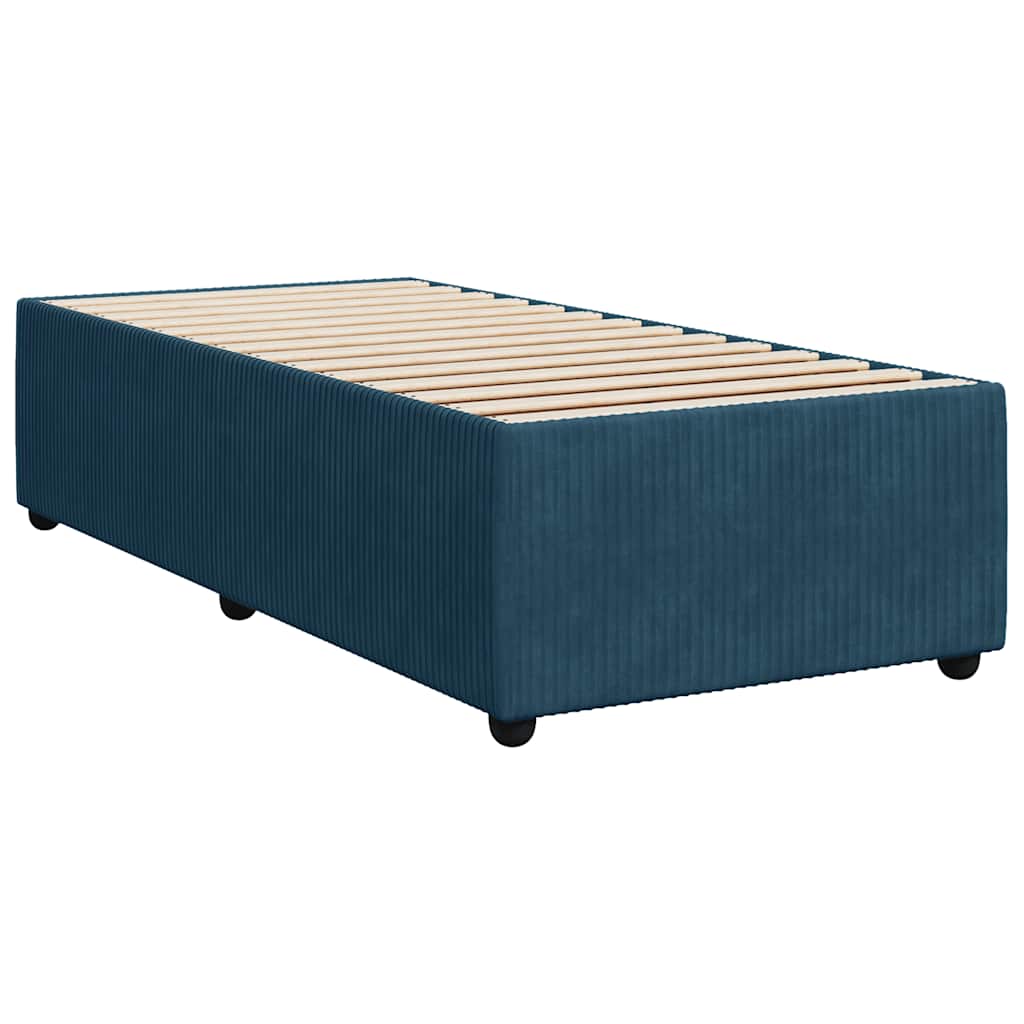 Sommier à lattes de lit avec matelas Bleu foncé 90x190 cm - XIOS