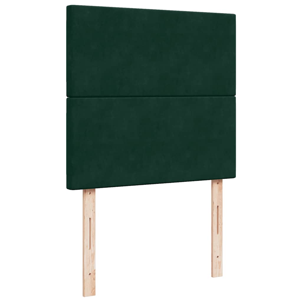 Sommier à lattes de lit avec matelas Vert foncé 90x200 cm - XIOS