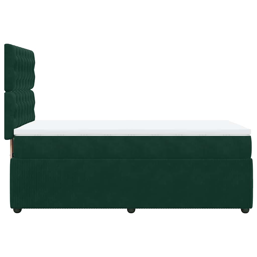Sommier à lattes de lit avec matelas Vert foncé 90x200 cm - XIOS