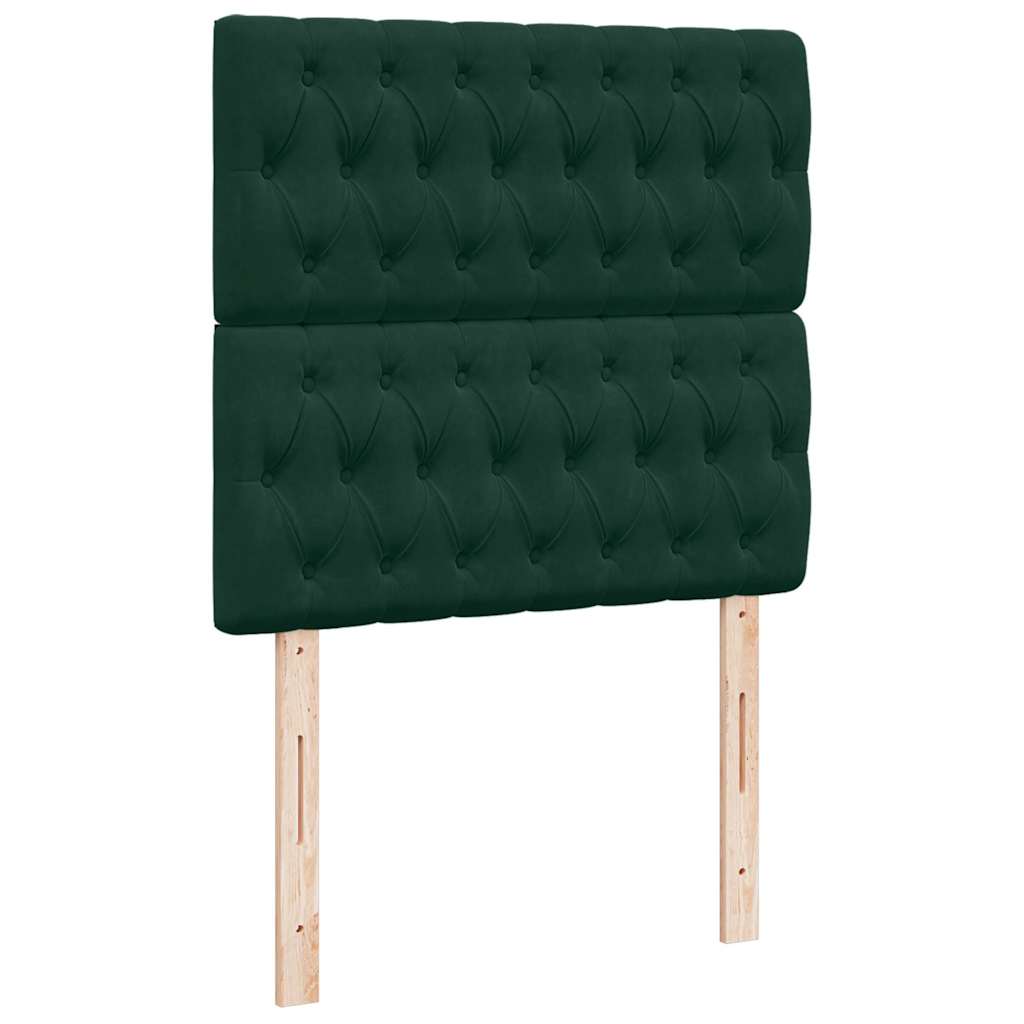 Sommier à lattes de lit avec matelas Vert foncé 90x200 cm - XIOS