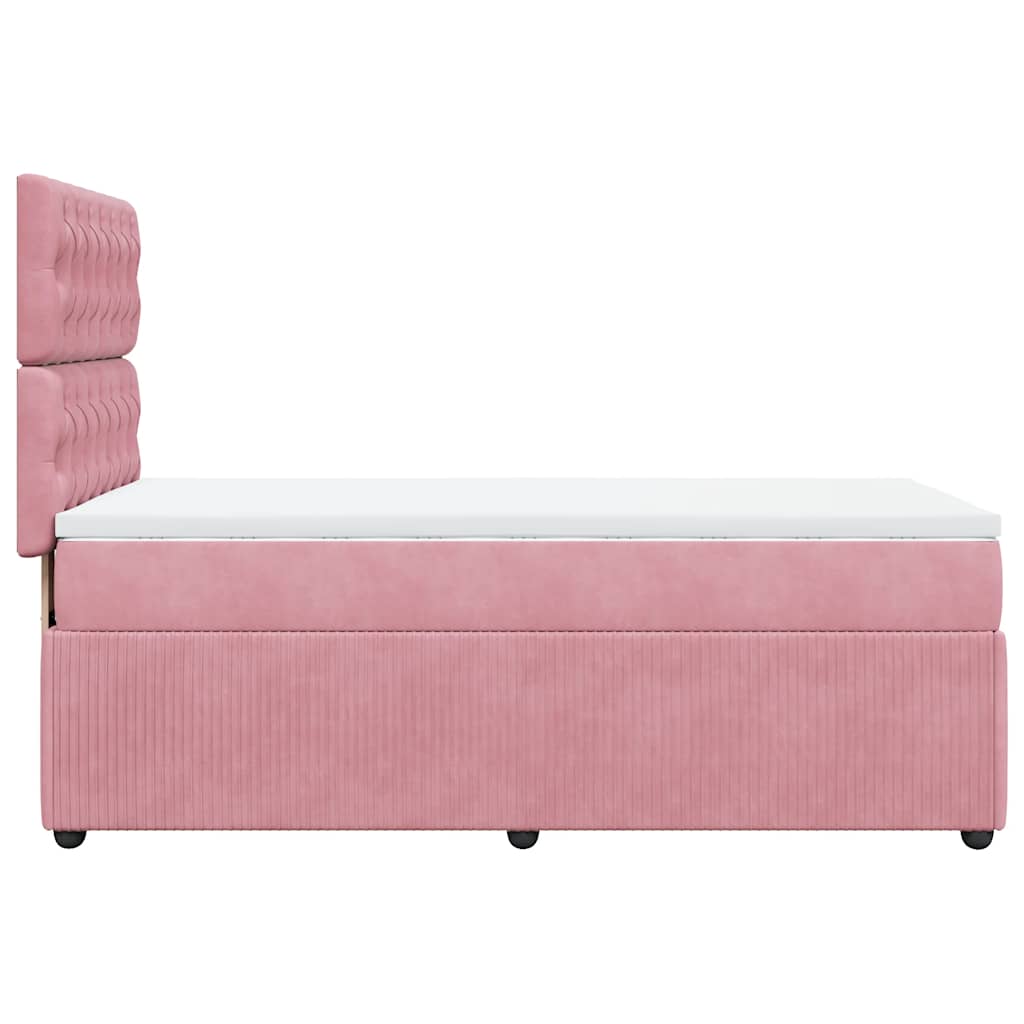 Sommier à lattes de lit avec matelas Rose 90x200 cm Velours - XIOS
