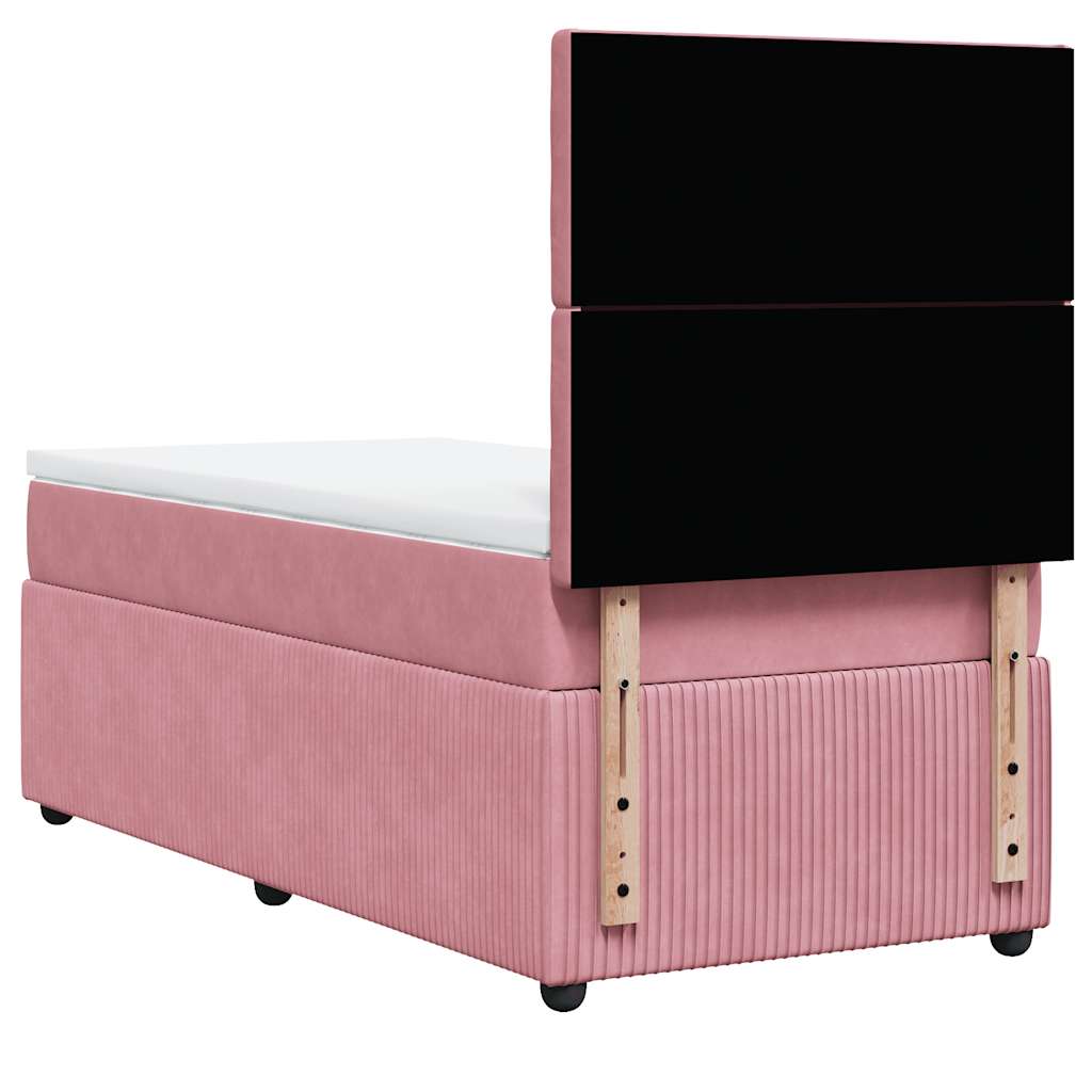 Sommier à lattes de lit avec matelas Rose 90x200 cm Velours - XIOS