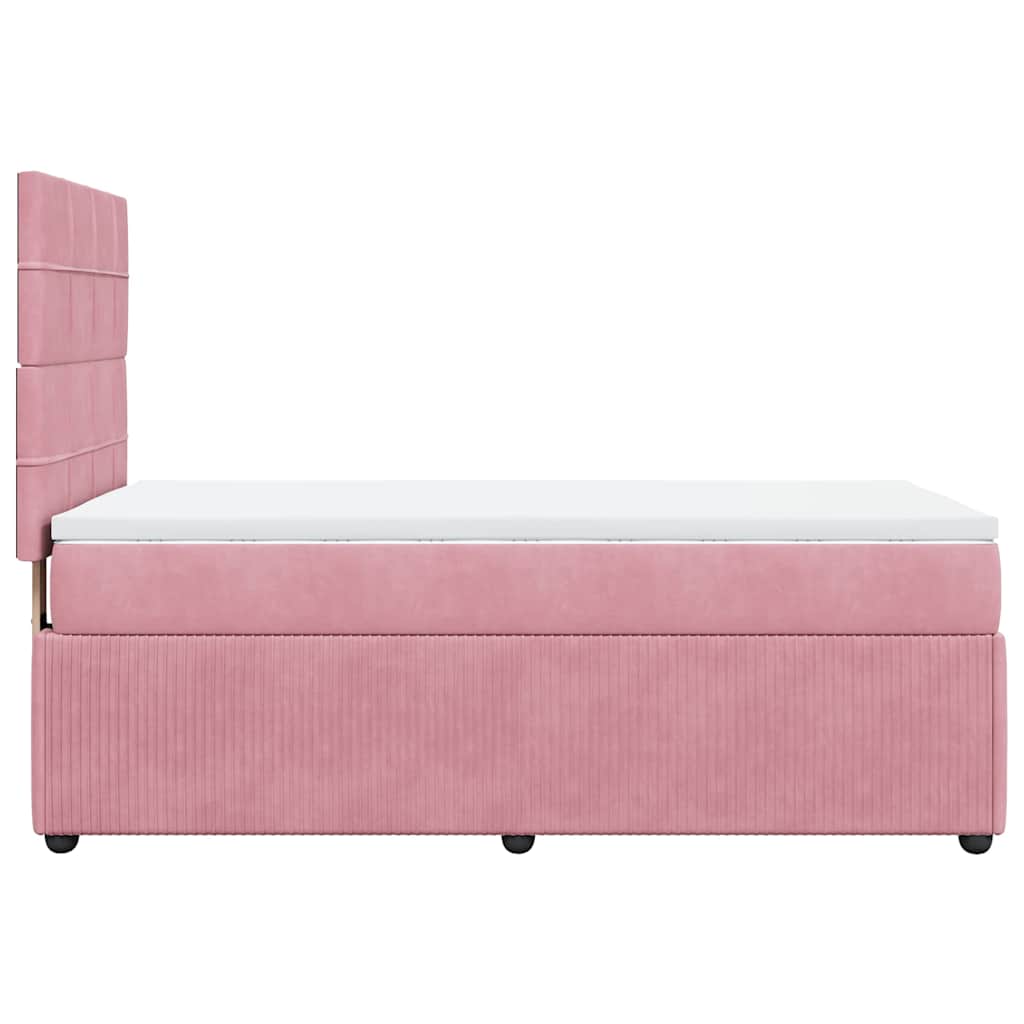 Sommier à lattes de lit avec matelas Rose 100x200 cm Velours - XIOS