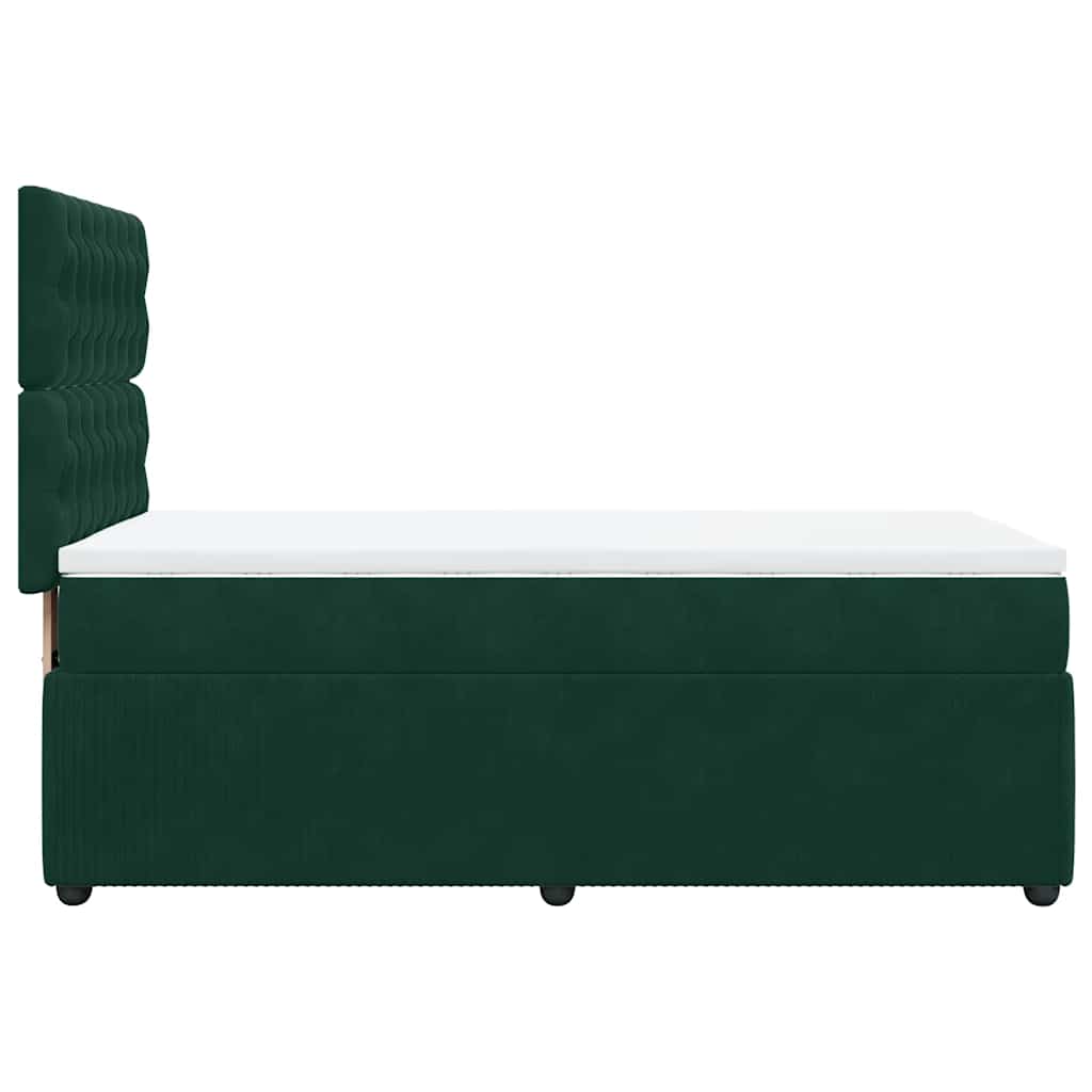 Sommier à lattes de lit avec matelas Vert foncé 100x200 cm - XIOS