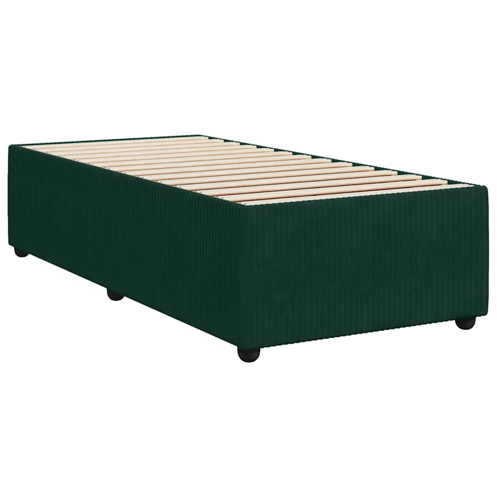 Sommier à lattes de lit avec matelas Vert foncé 100x200 cm - XIOS