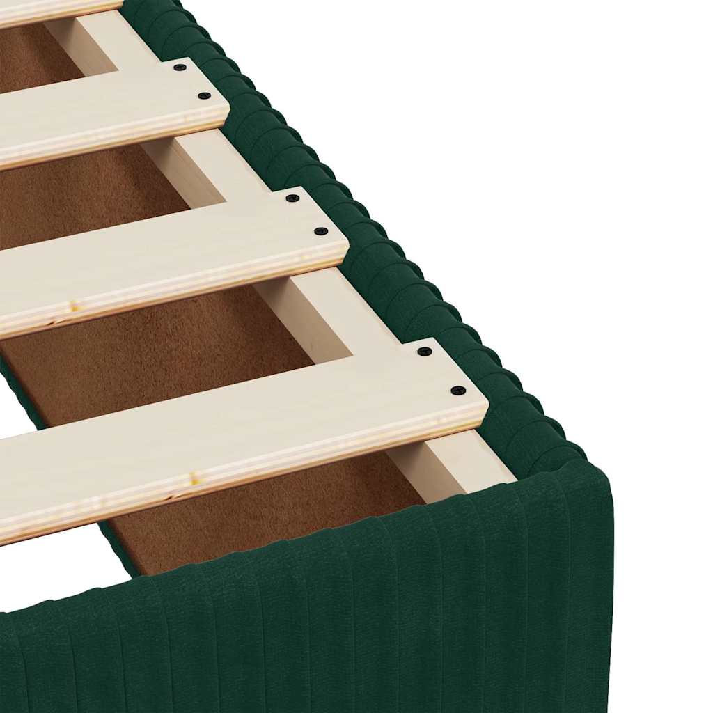 Sommier à lattes de lit avec matelas Vert foncé 100x200 cm - XIOS