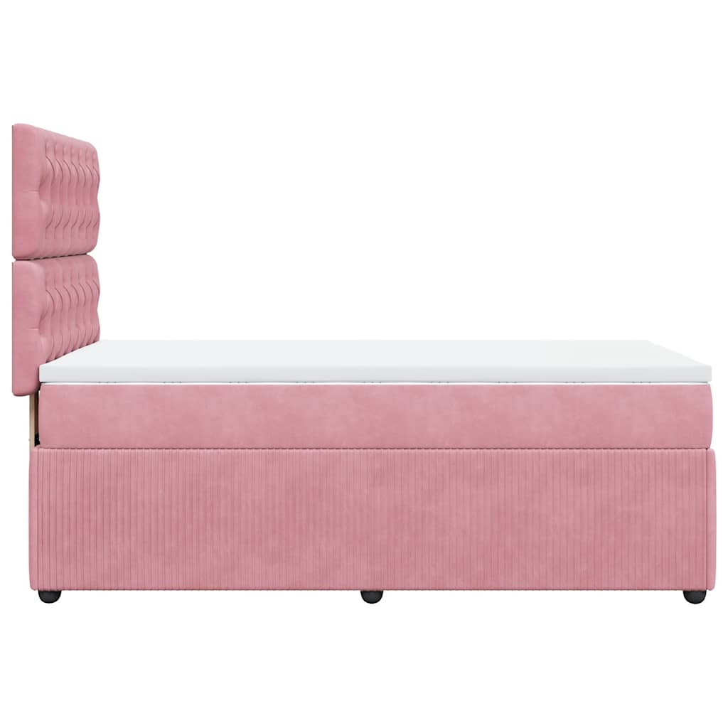 Sommier à lattes de lit avec matelas Rose 100x200 cm Velours - XIOS
