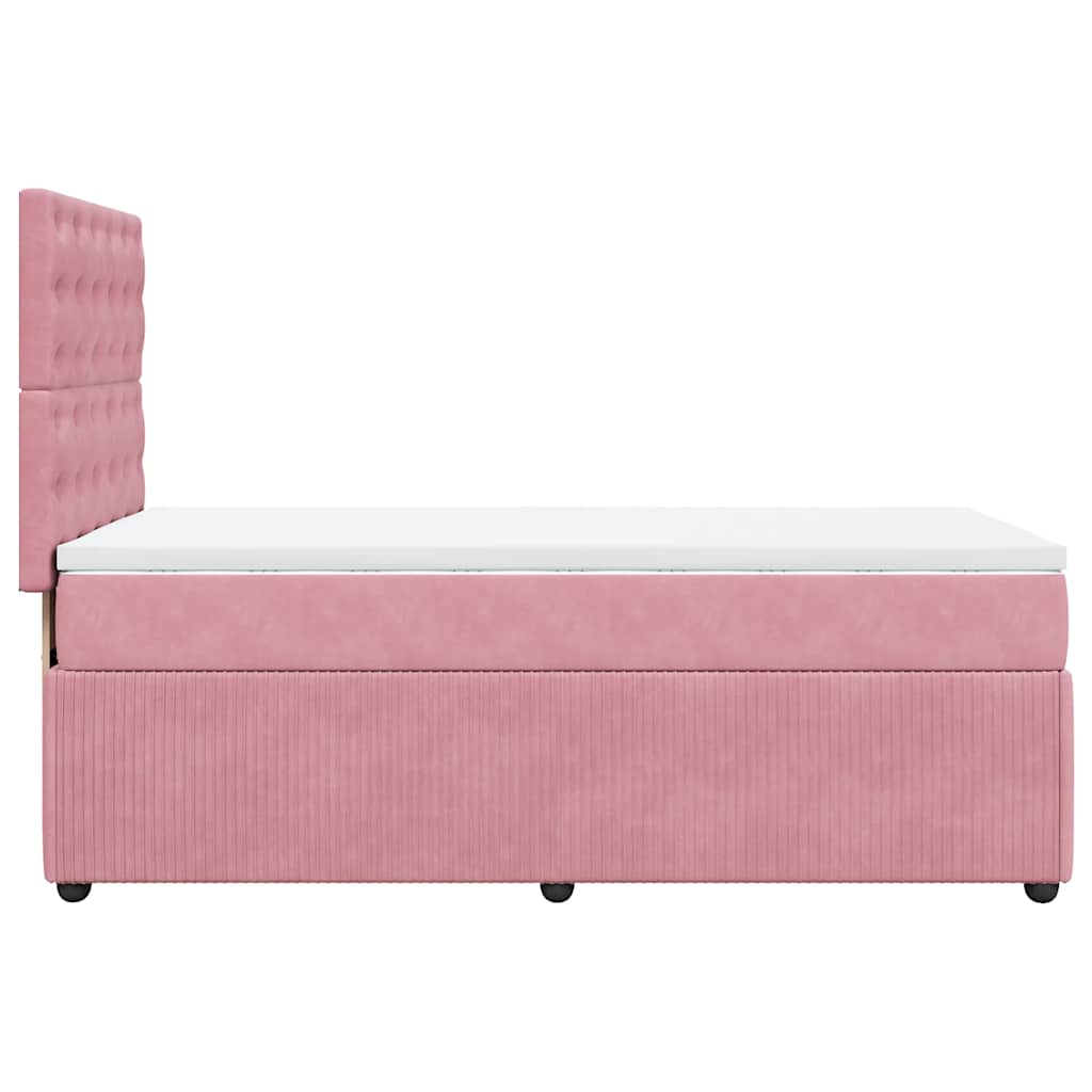 Sommier à lattes de lit avec matelas Rose 100x200 cm Velours - XIOS