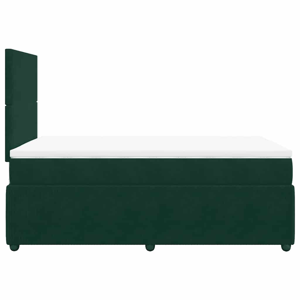 Sommier à lattes de lit avec matelas vert foncé 120x190 cm - XIOS
