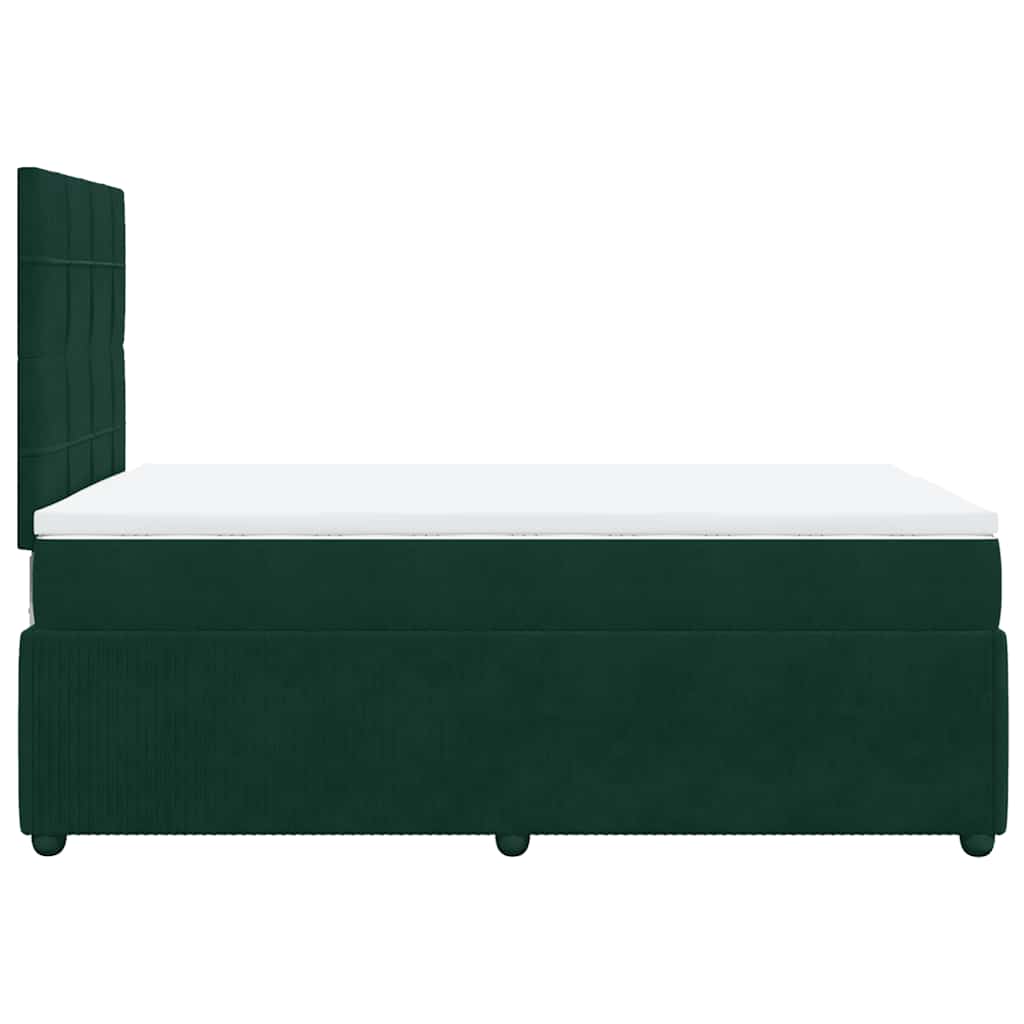 Sommier à lattes de lit avec matelas vert foncé 120x190 cm - XIOS