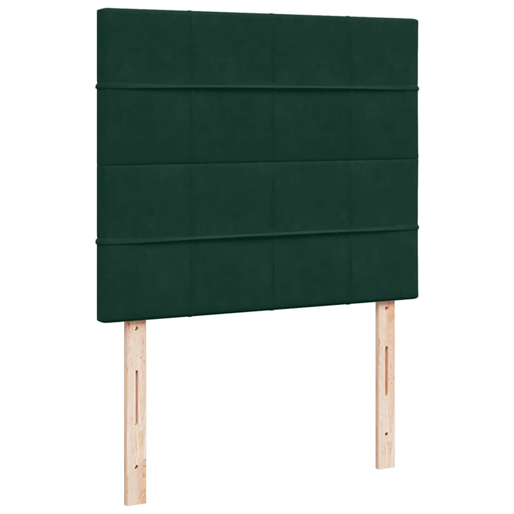 Sommier à lattes de lit avec matelas vert foncé 120x190 cm - XIOS