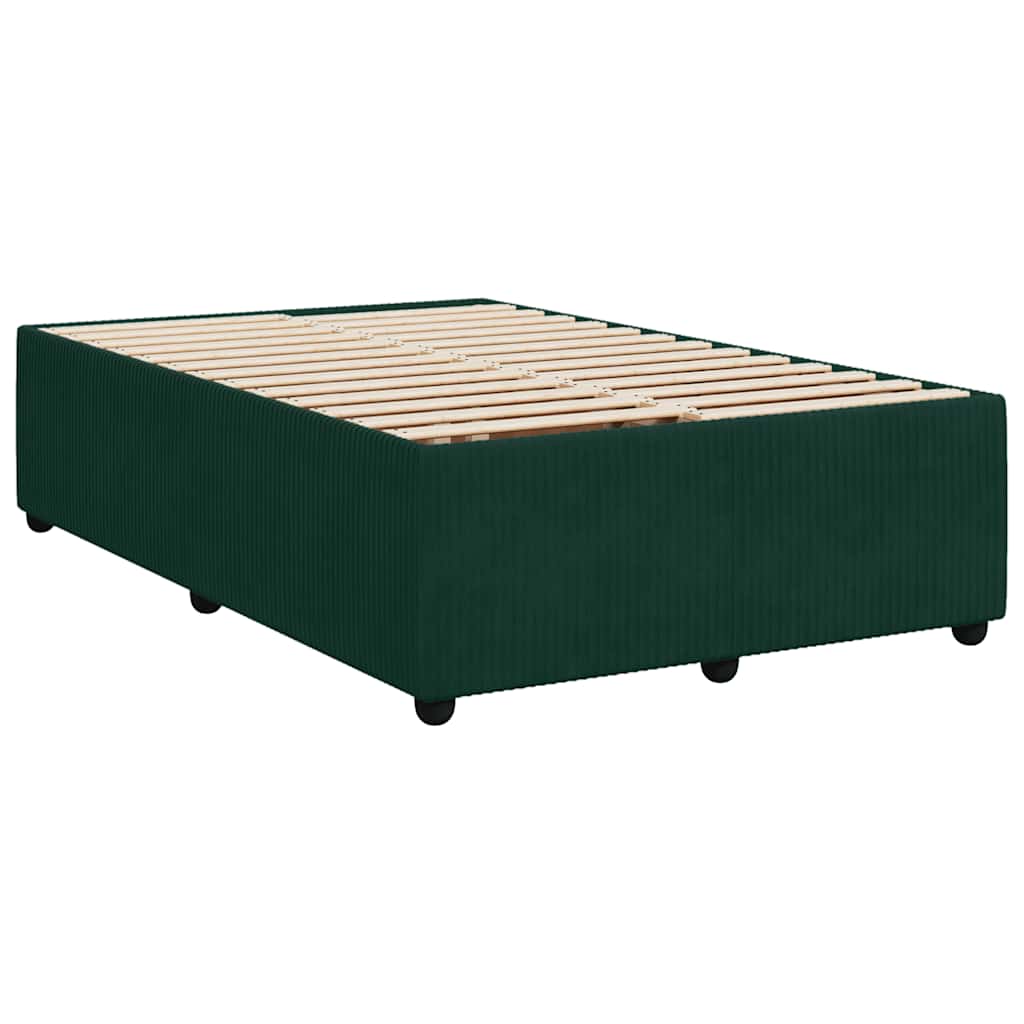 Sommier à lattes de lit avec matelas vert foncé 120x190 cm - XIOS