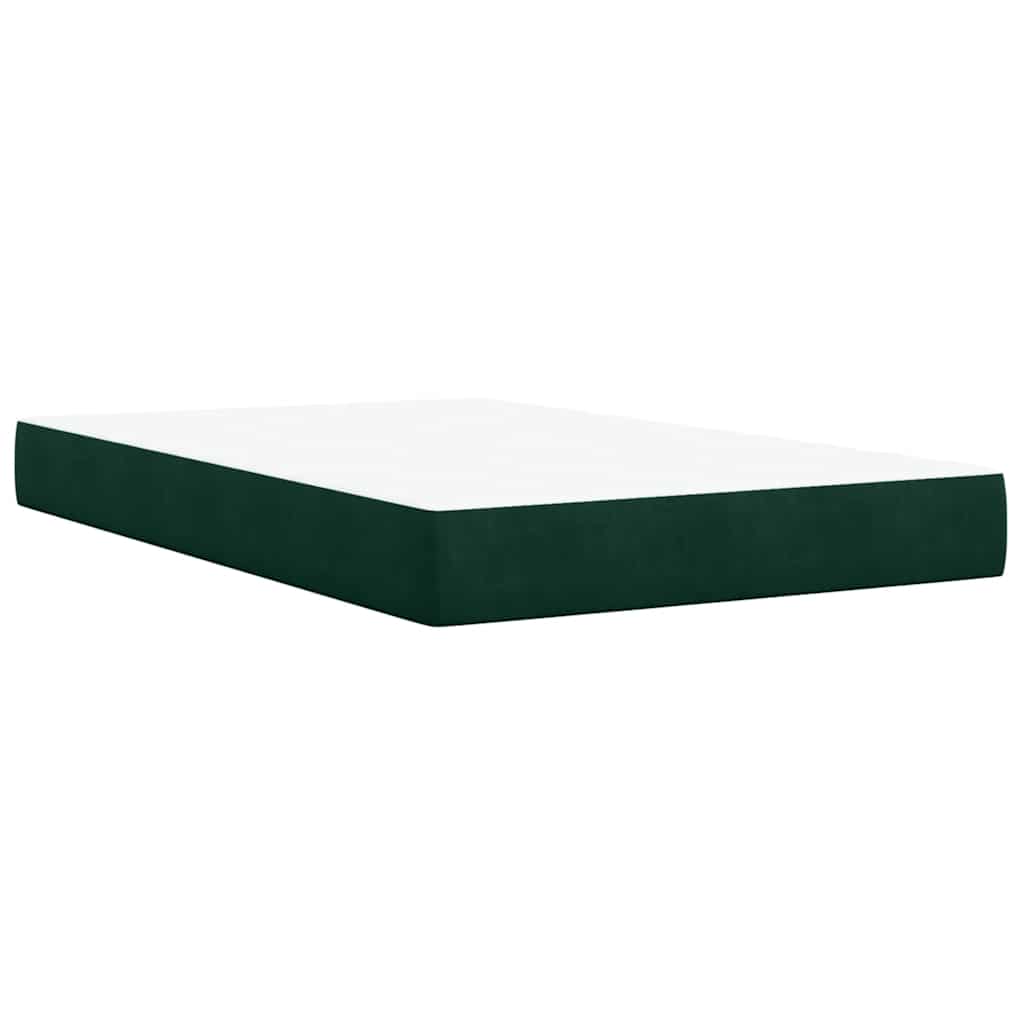 Sommier à lattes de lit avec matelas vert foncé 120x190 cm - XIOS