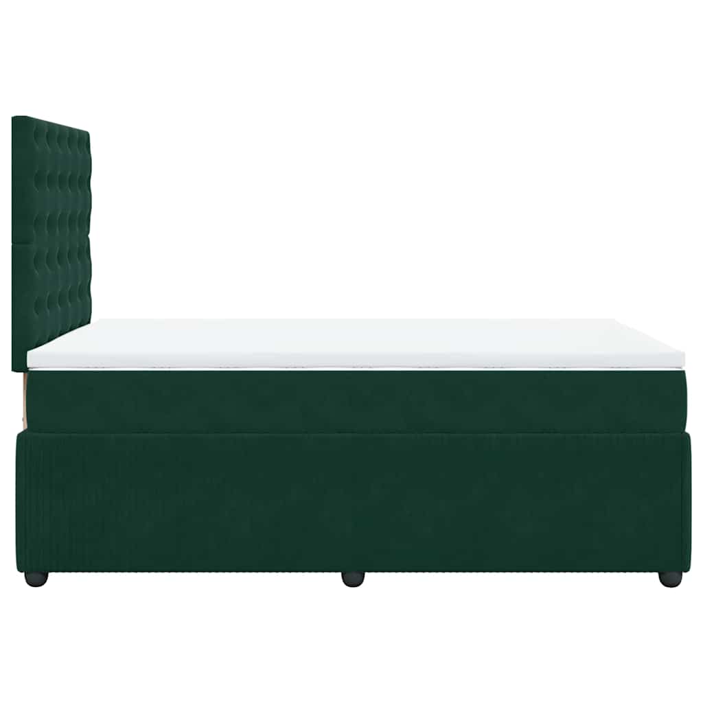 Sommier à lattes de lit avec matelas vert foncé 120x190 cm - XIOS