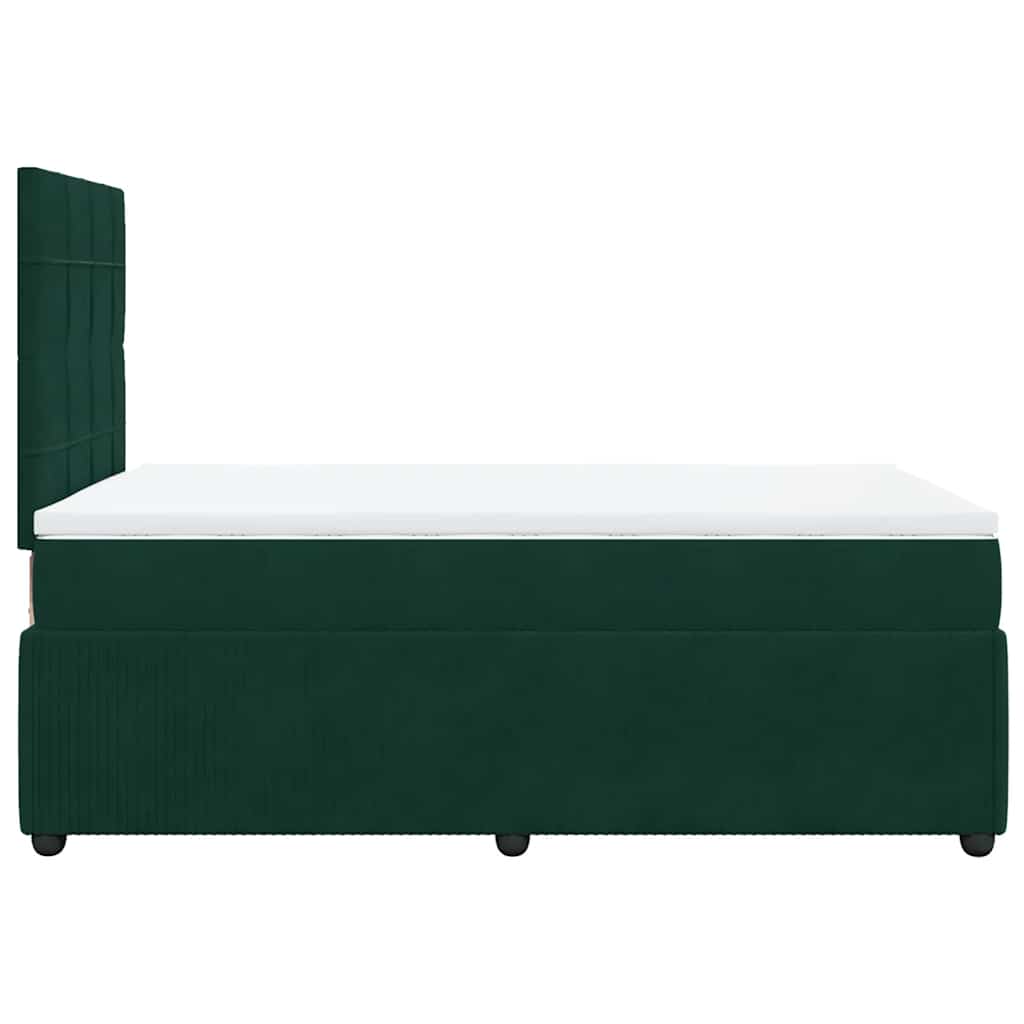 Sommier à lattes de lit et matelas Vert foncé 120x200cm Velours - XIOS