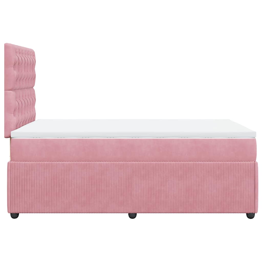 Sommier à lattes de lit avec matelas Rose 120x200 cm Velours - XIOS