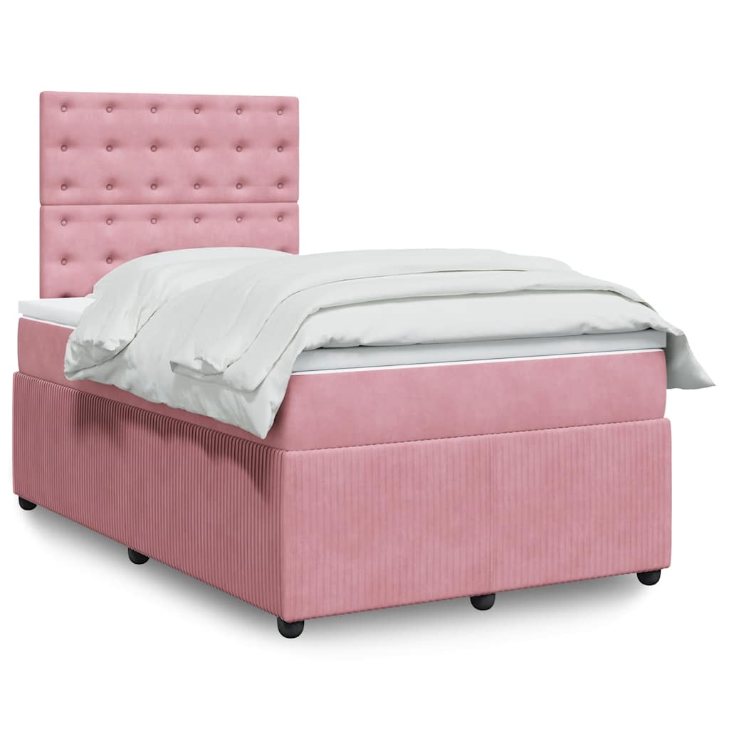Sommier à lattes de lit avec matelas Rose 120x200 cm Velours - XIOS