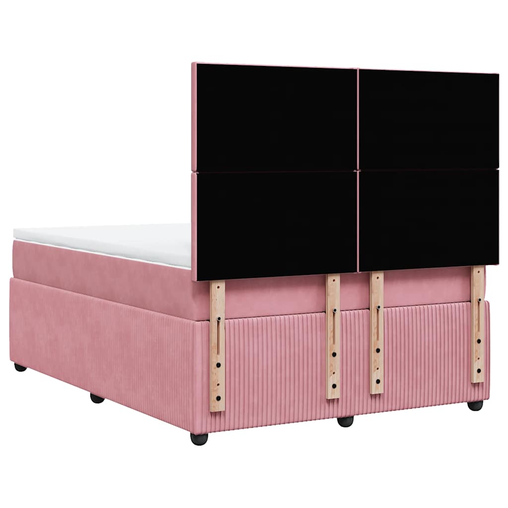 Sommier à lattes de lit avec matelas Rose 140x200 cm Velours - XIOS