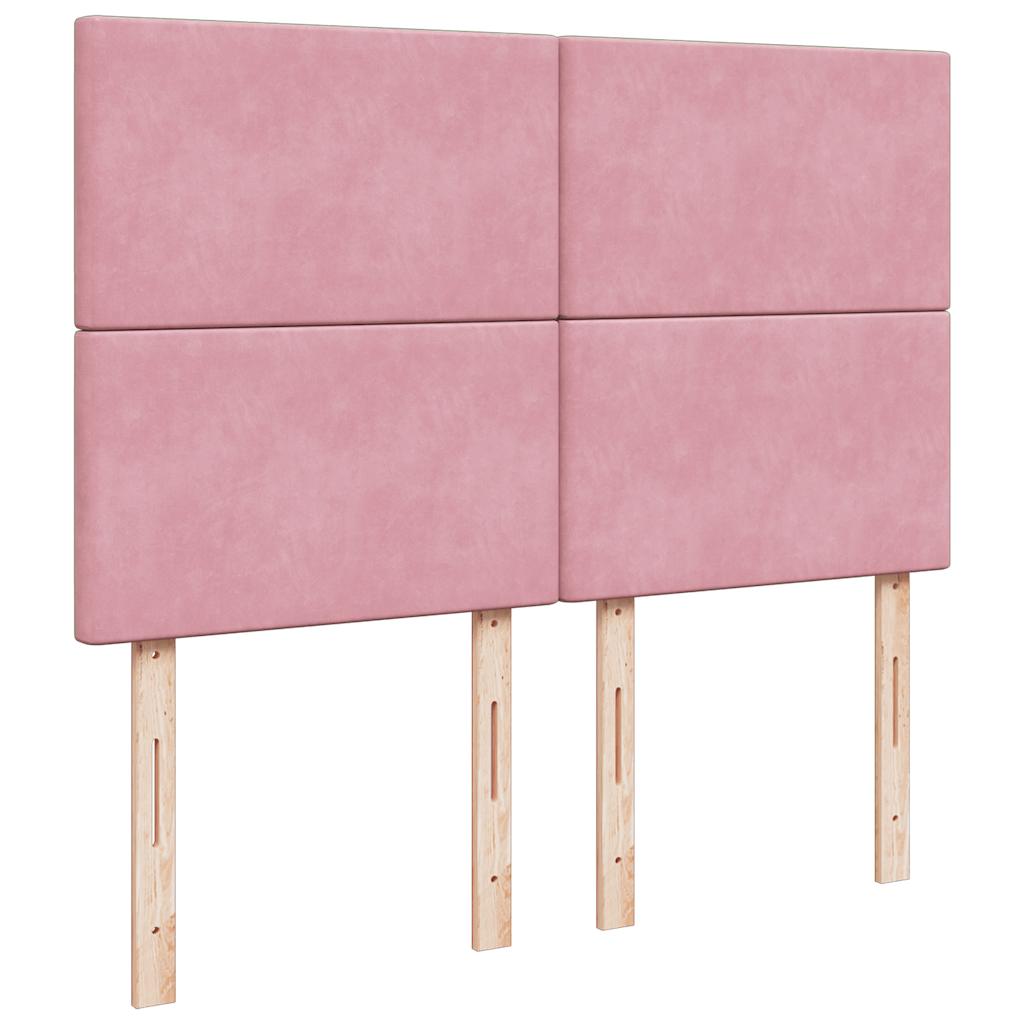 Sommier à lattes de lit avec matelas Rose 140x200 cm Velours - XIOS