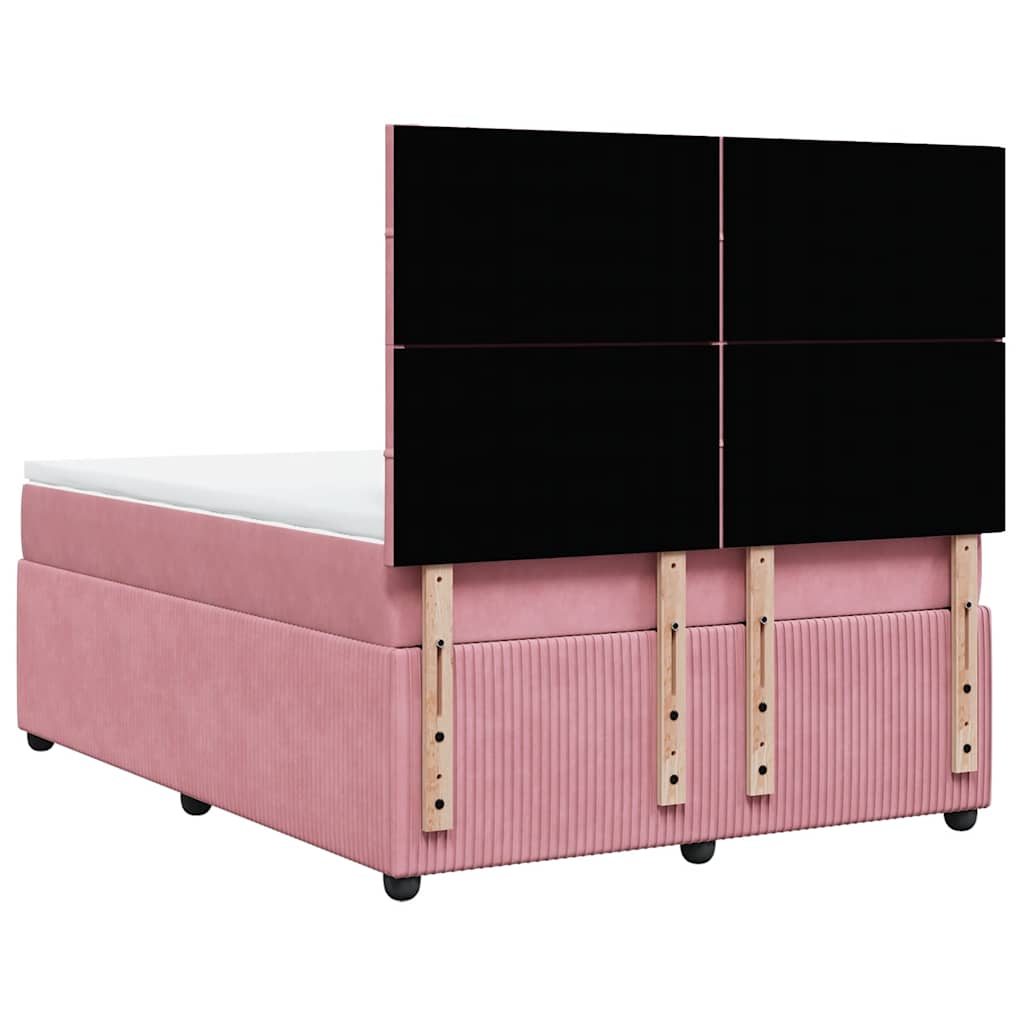 Sommier à lattes de lit avec matelas Rose 140x200 cm Velours - XIOS