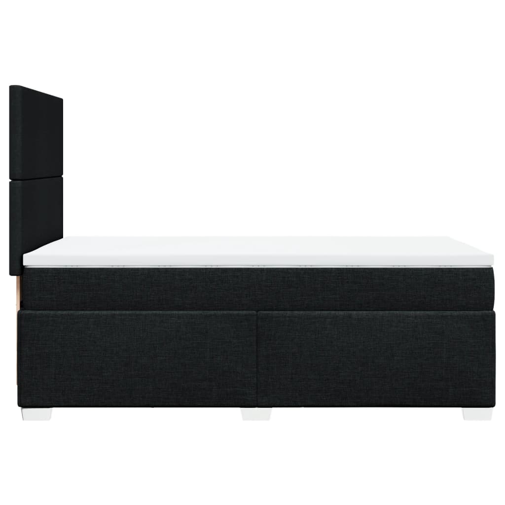 Sommier à lattes de lit et matelas Noir 80x200 cm Tissu - XIOS
