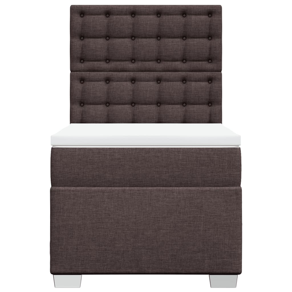 Sommier à lattes de lit avec matelas Marron foncé 80x200 cm - XIOS